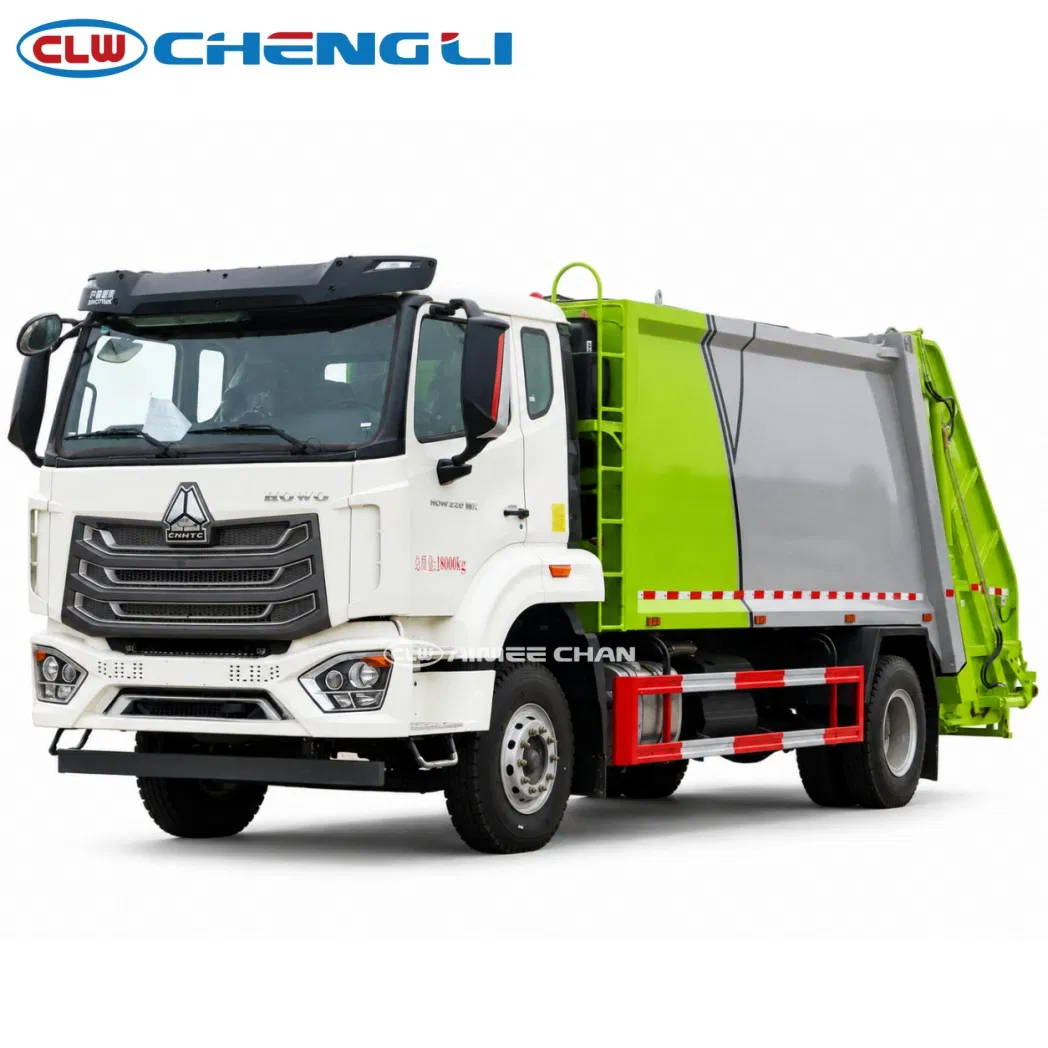 Compactor Garbage Truck Sinotruk HOWO 18cbm High Compression Ratio for Municipal Urban Waste Collection