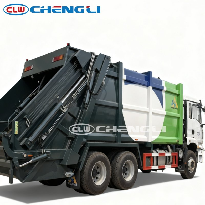 Shacman 26cm3 Compactor Tipper Truck Diesel Compactador 8X4 De Lixo Dumpster Camion Garbage Truck for Sale pictures & photos