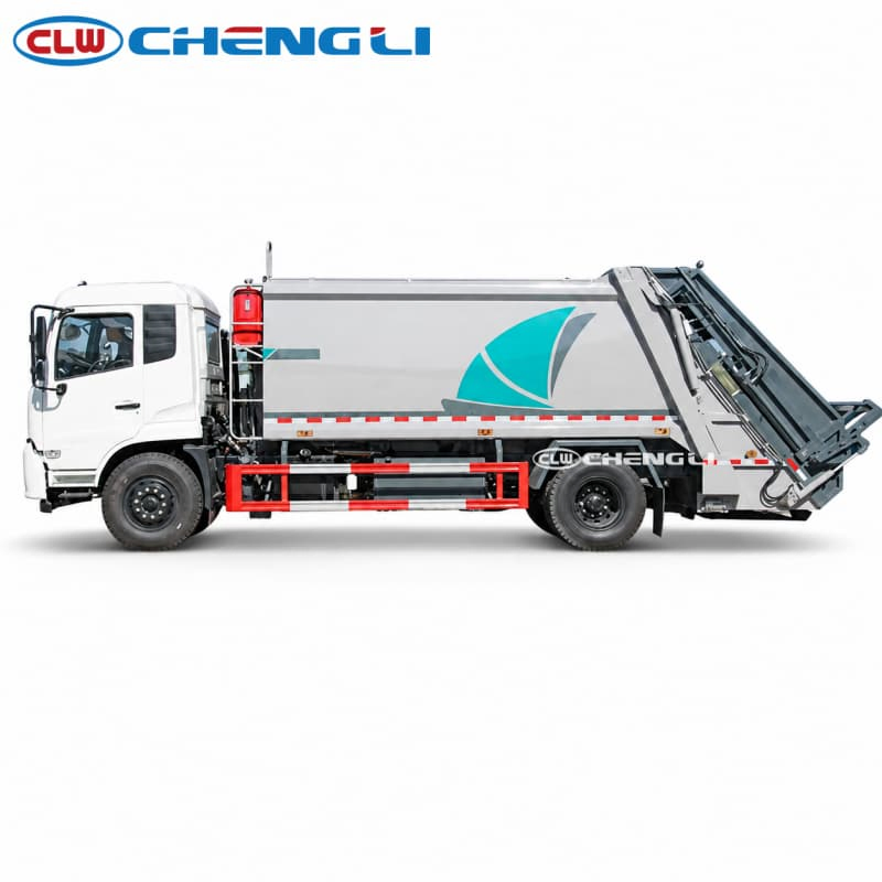Clw Dongfeng 4X2 14 Cbm Rear Loader Compactor Garbage Truck for Municipal Waste Collection and Refuse Compression pictures & photos