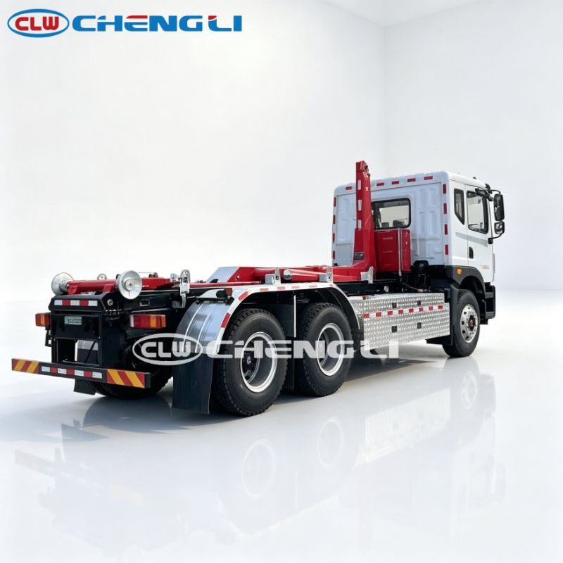 Pure Electric Roll-off Garbage Truck 25 Ton Waste Truck 18-20m³ Compression Garbage Truck Zero Emission Municipal Waste Transfer Truck for Garbage Station Match pictures & photos