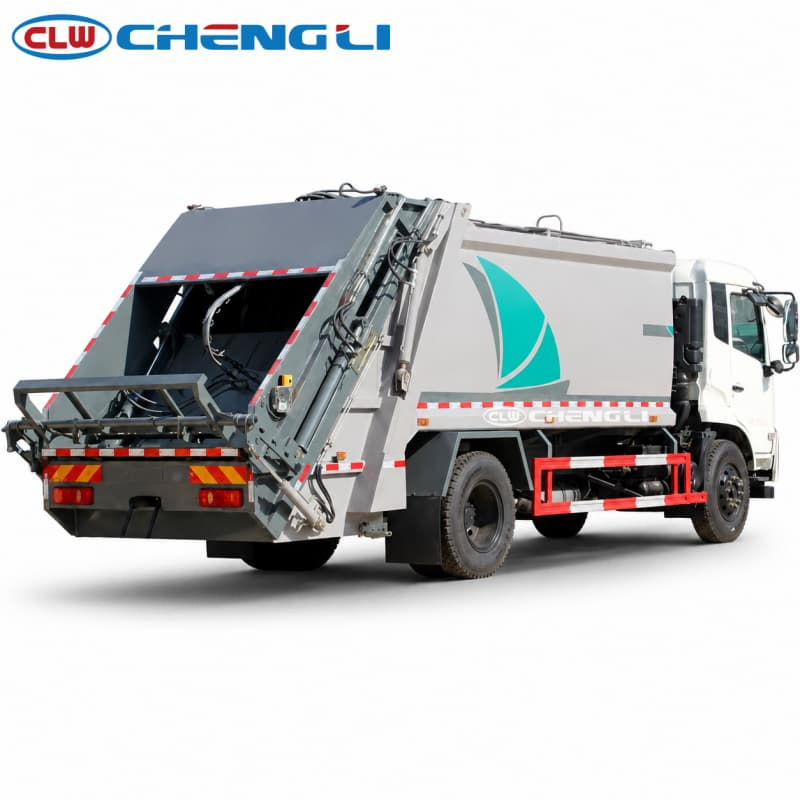 Clw Dongfeng 4X2 14 Cbm Rear Loader Compactor Garbage Truck for Municipal Waste Collection and Refuse Compression pictures & photos