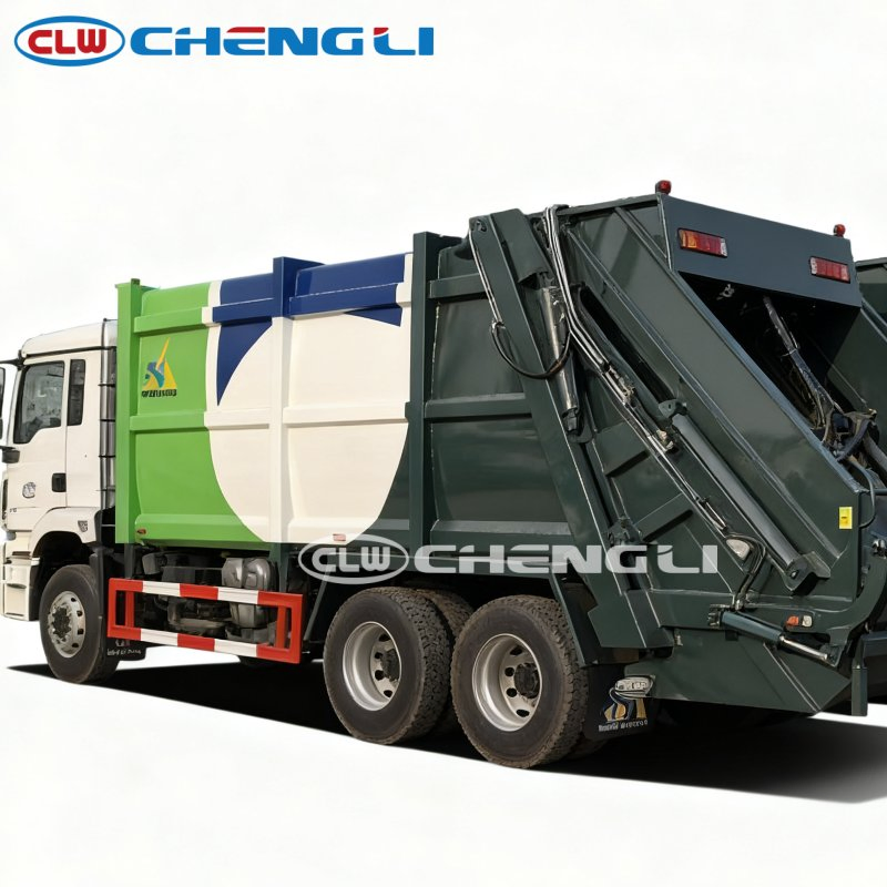 Shacman 26cm3 Compactor Tipper Truck Diesel Compactador 8X4 De Lixo Dumpster Camion Garbage Truck for Sale pictures & photos