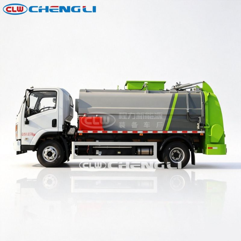Pure Electric Kitchen Waste Truck 8m³ New Energy Waste Collection Truck Dongfeng Huashen 8 Ton Zero Emission Food Waste Disposal Truck pictures & photos