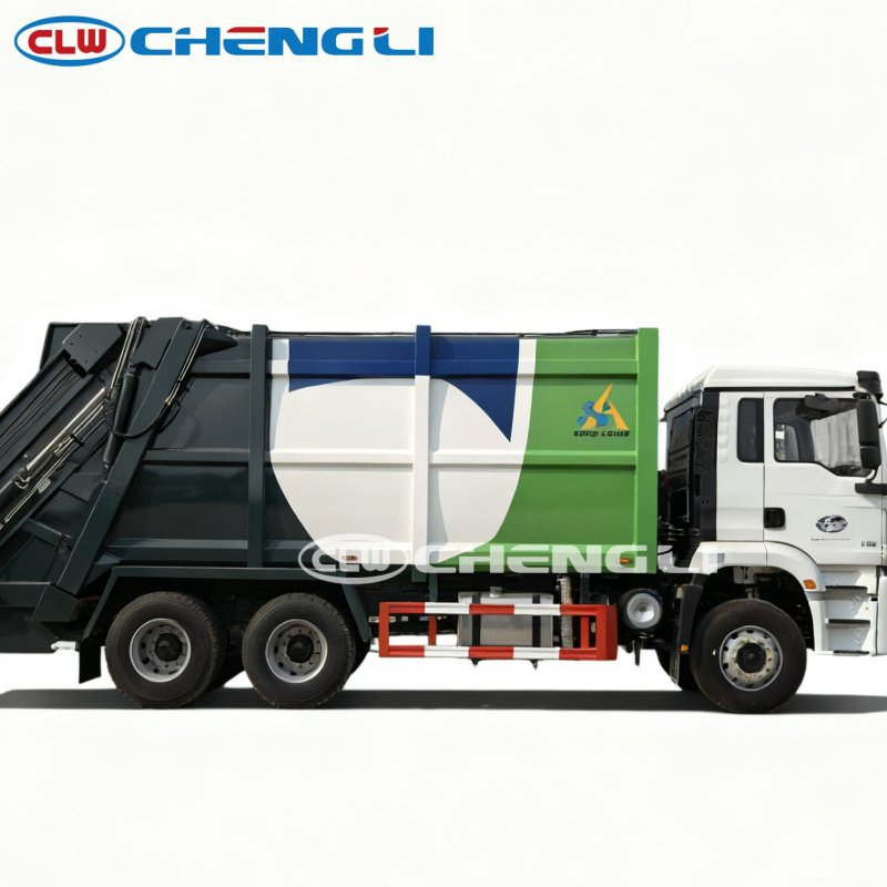 Shacman 26cm3 Compactor Tipper Truck Diesel Compactador 8X4 De Lixo Dumpster Camion Garbage Truck for Sale pictures & photos