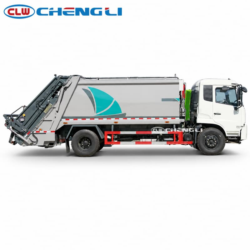 Clw Dongfeng 4X2 14 Cbm Rear Loader Compactor Garbage Truck for Municipal Waste Collection and Refuse Compression pictures & photos