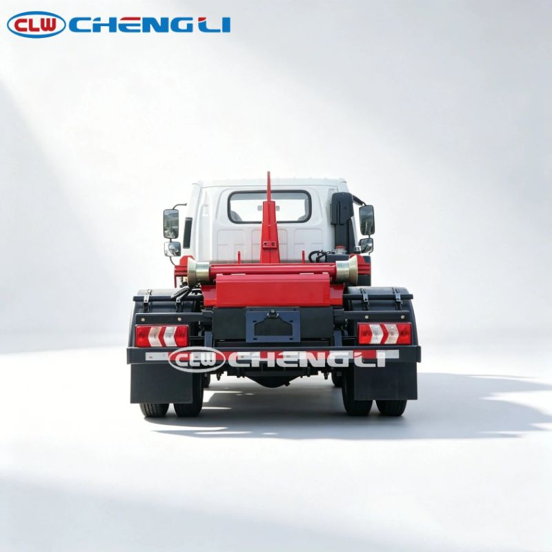 JAC Pure Electric Hook Lift Garbage Truck for Municipal Waste Transport pictures & photos