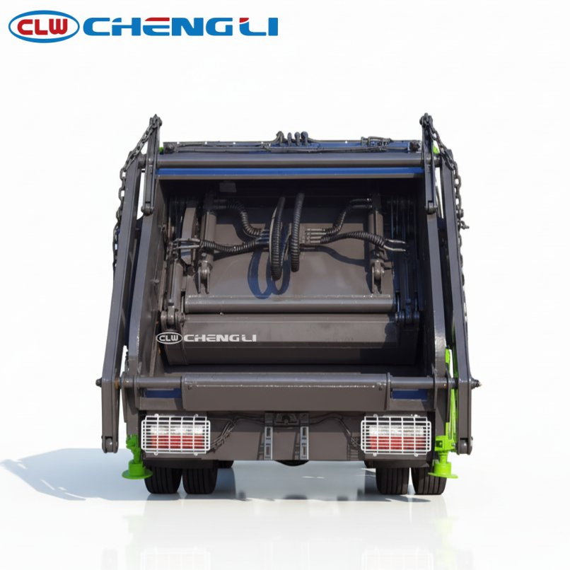 Cost-Effective Model 4X2 Dongfeng D7 10cbm Arm-Lift Garbage Truck with Hydraulic Arm pictures & photos