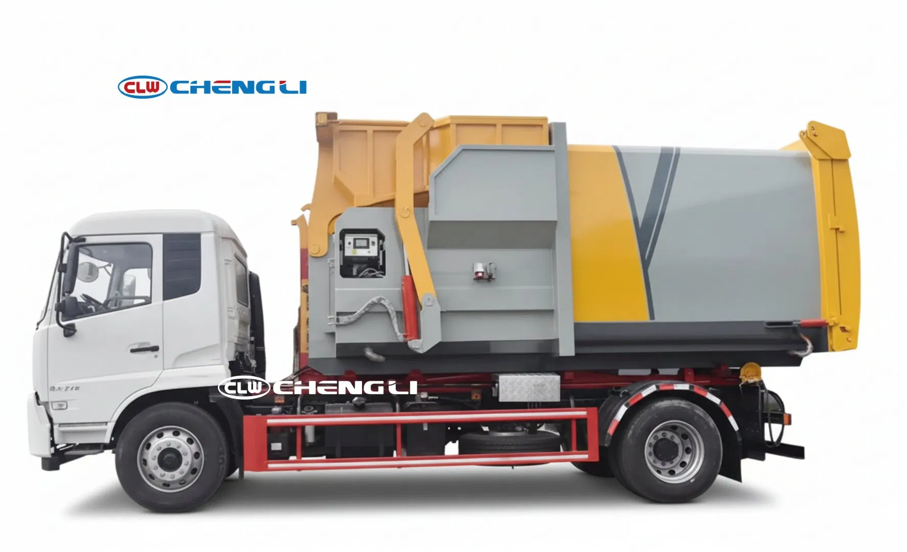 4×2 Dongfeng 190HP Hook Lift Garbage Truck for Transfer Station and End-Disposal Site pictures & photos