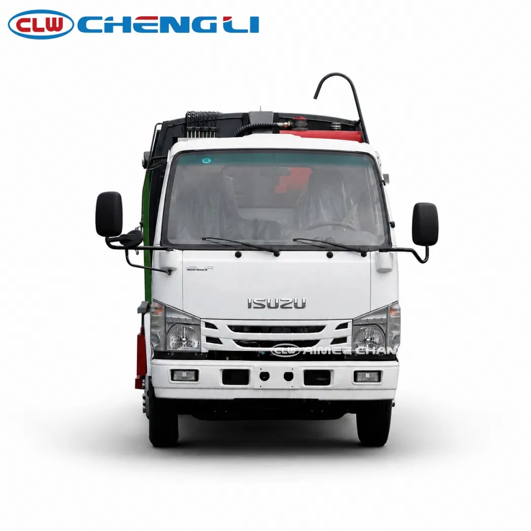 Compactor Garbage Truck 6cbm I-Suzu 100p Euro2-6 Hydraulic Rear Loader for Municipal Urban Sanitation pictures & photos