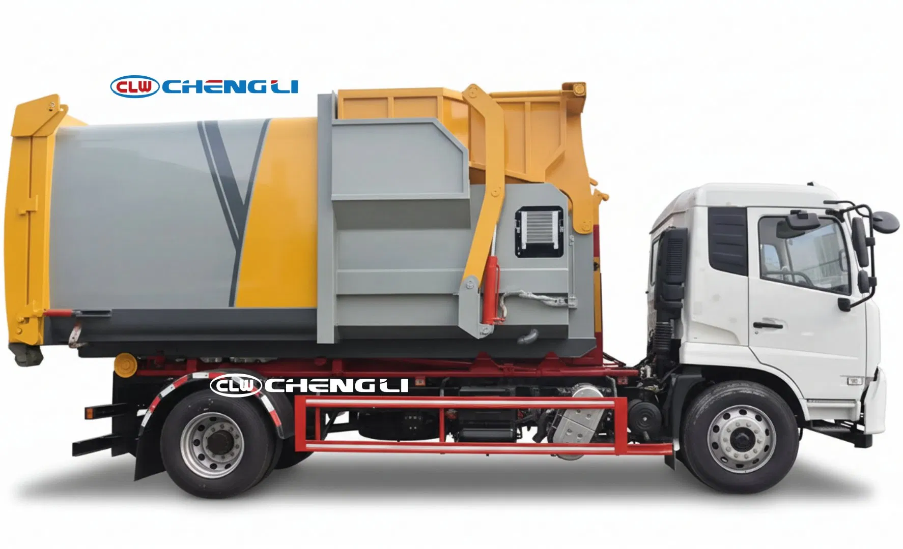 4×2 Dongfeng 190HP Hook Lift Garbage Truck for Transfer Station and End-Disposal Site pictures & photos