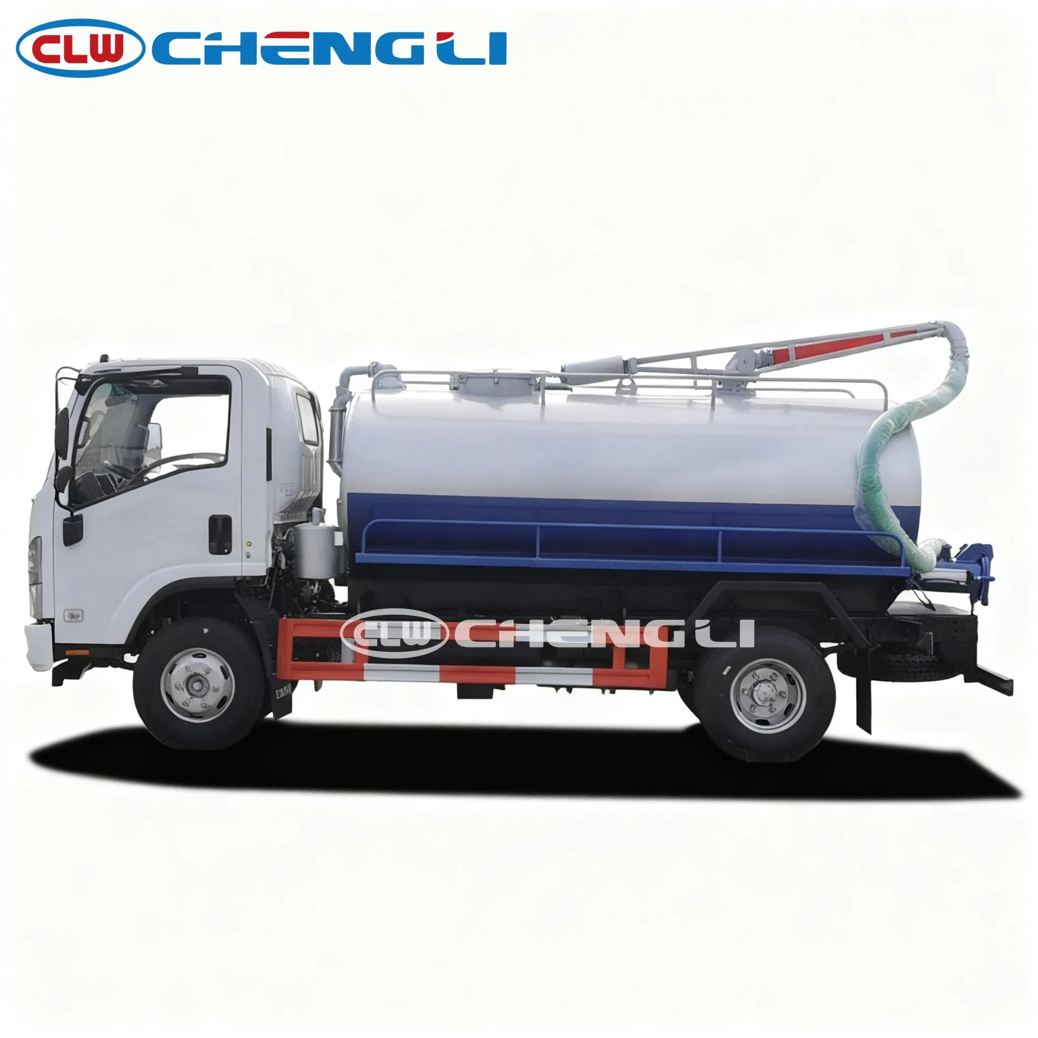 Strong Performance 1suzu 6cbm Tank 4X2 Vacuum Sewage Suction Truck with Automatic Water Level Sensor for Sale pictures & photos
