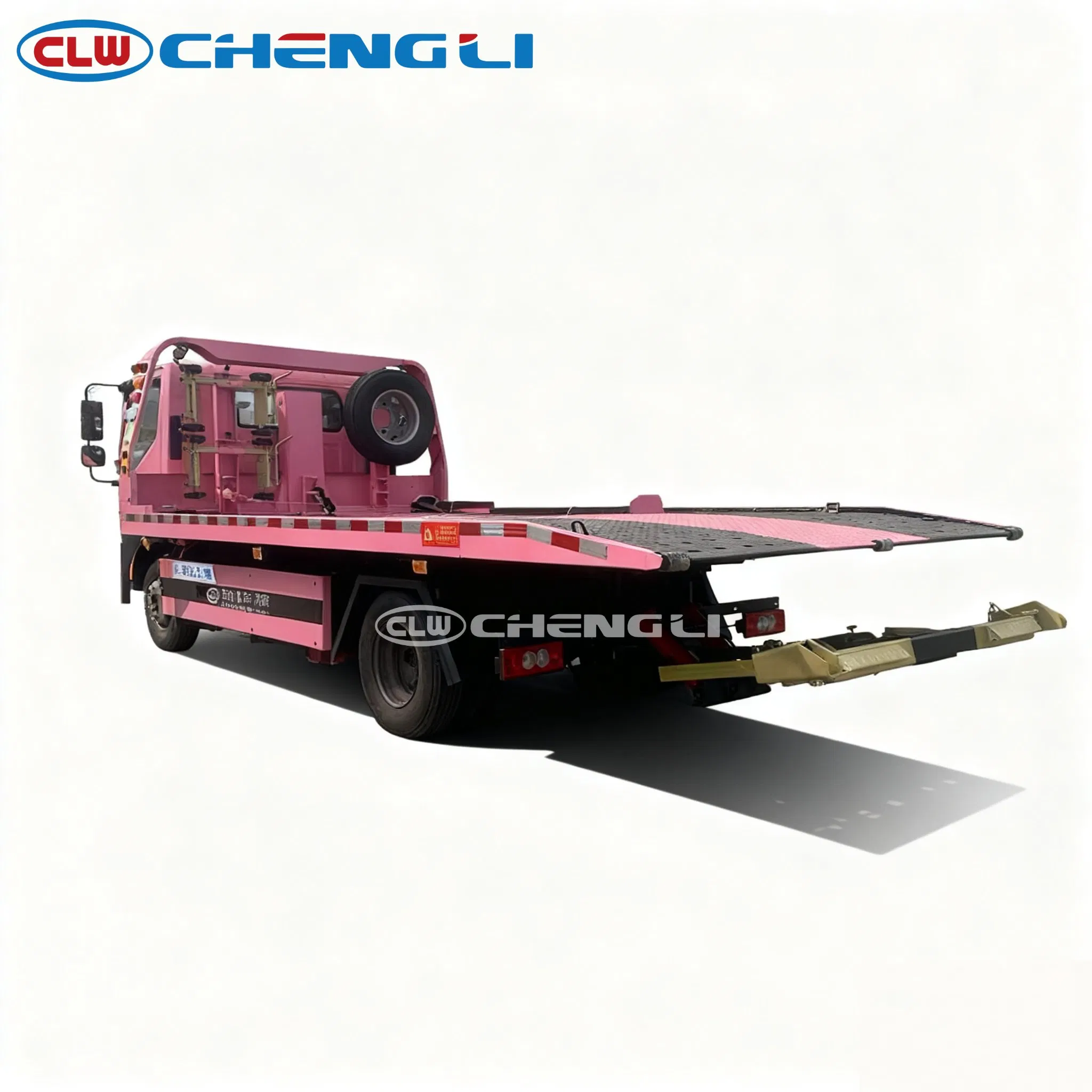 Versatile 4X2 Pink Foton Tow Truck for Tough Recovery Operations pictures & photos