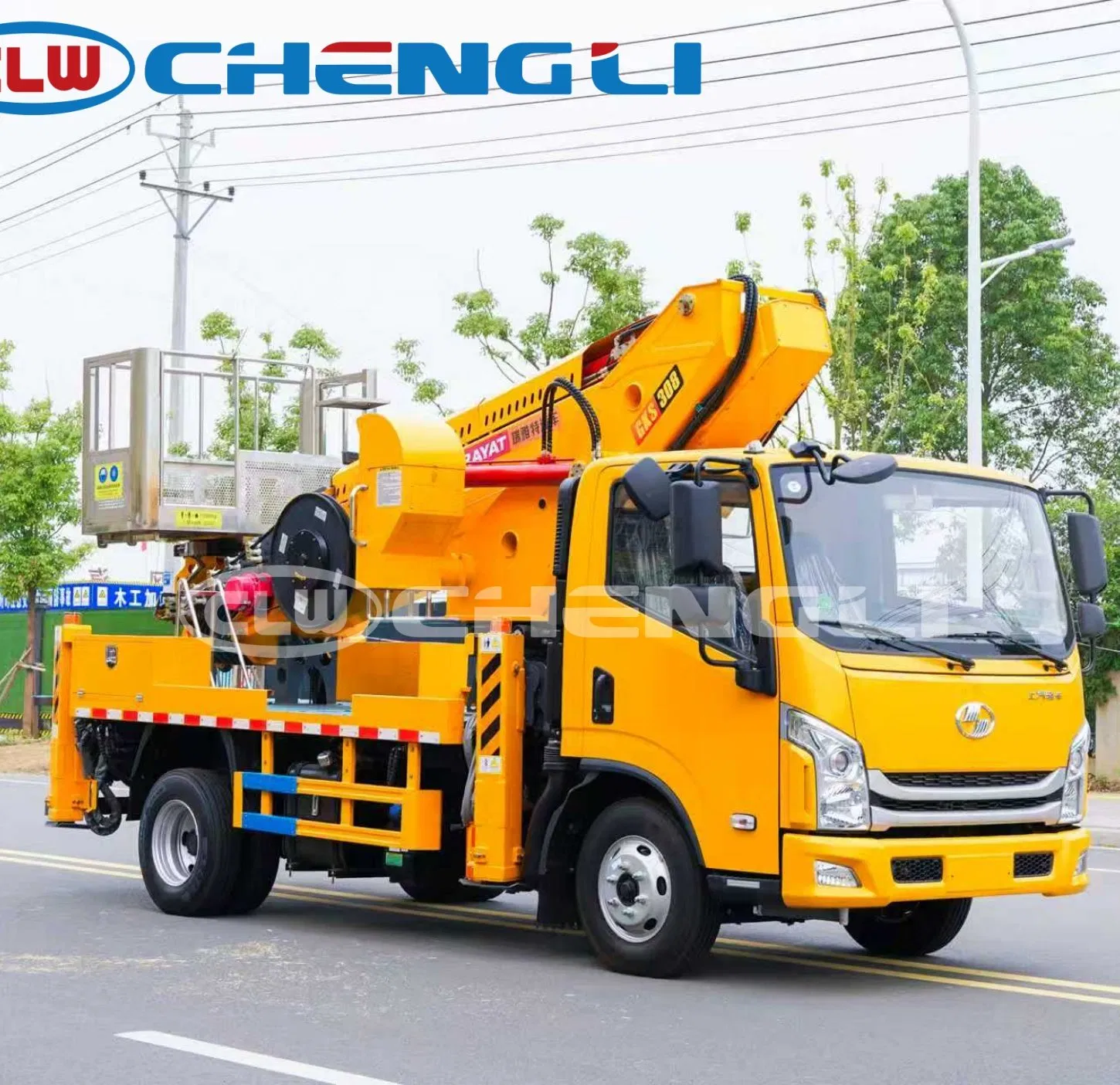 HOWO 4X2 Emergency Lowering System Aerial Truck Fail-Safe Hydraulic pictures & photos