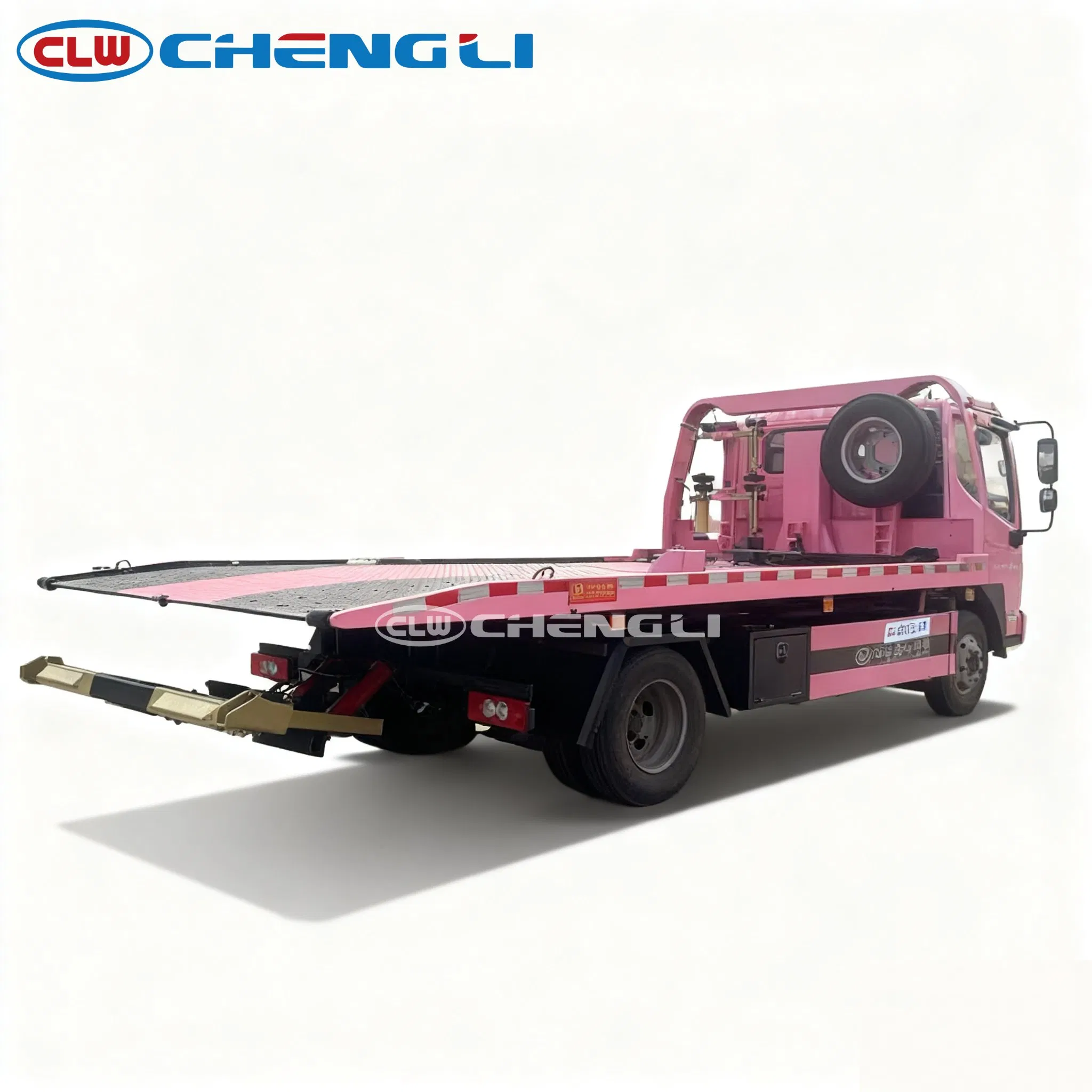 Versatile 4X2 Pink Foton Tow Truck for Tough Recovery Operations pictures & photos