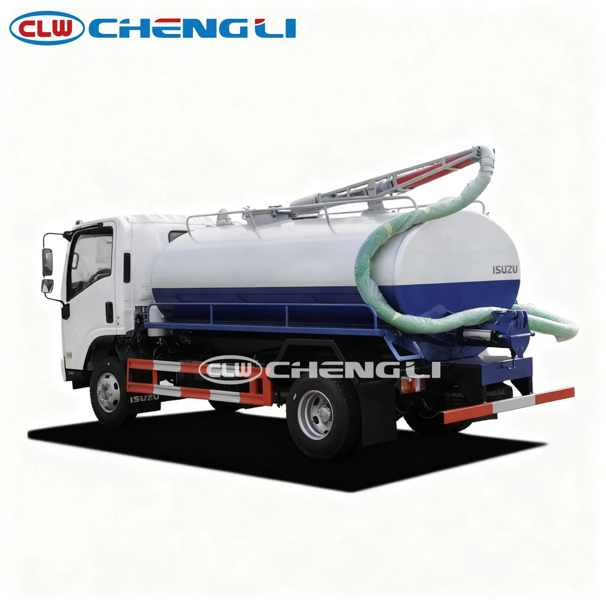 Strong Performance 1suzu 6cbm Tank 4X2 Vacuum Sewage Suction Truck with Automatic Water Level Sensor for Sale pictures & photos
