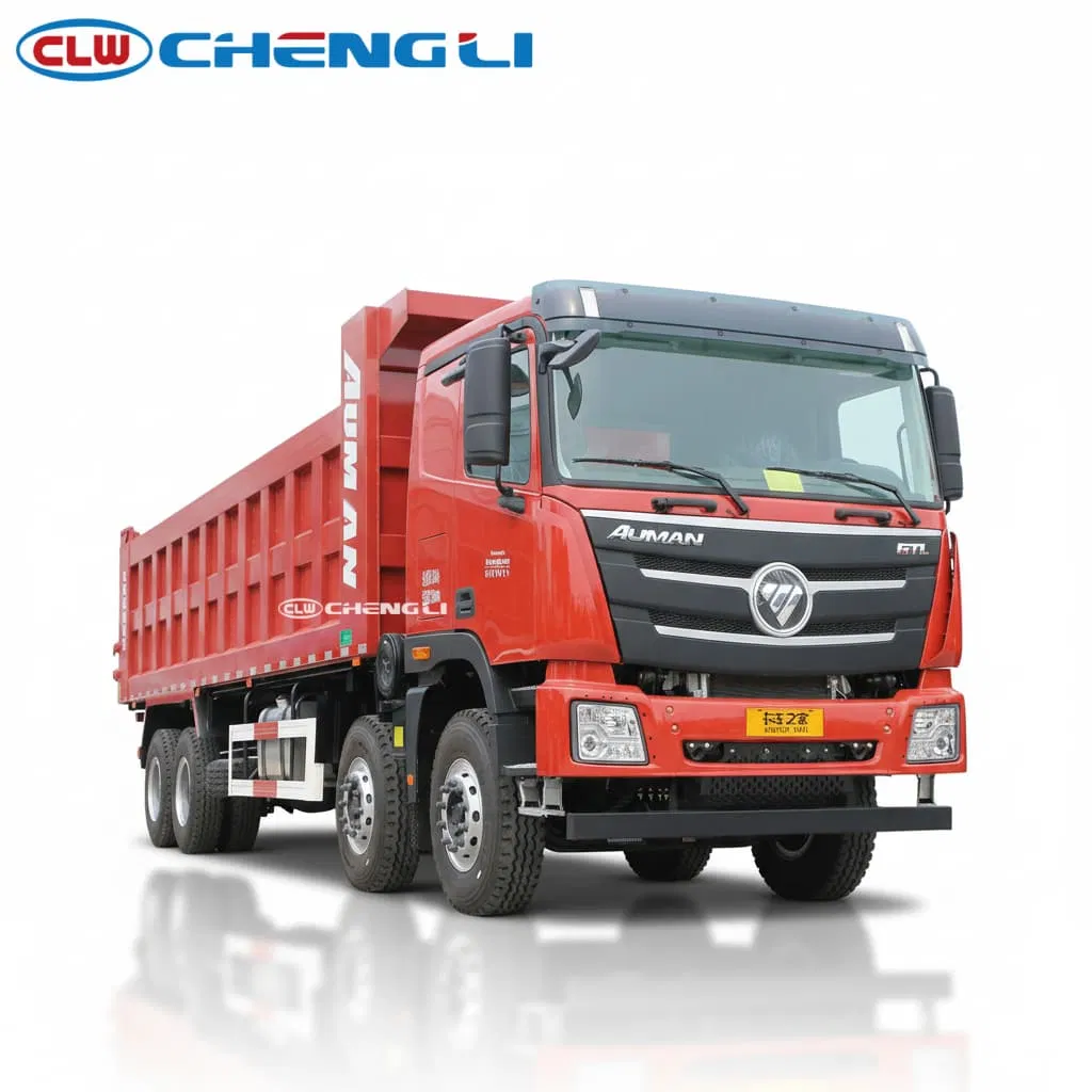 Foton Gtl Diesel Euro 2 8×4 80t Heavy Duty Dump Truck for Mining & Construction (ISG400, Left-Hand Drive, Overseas Version) pictures & photos