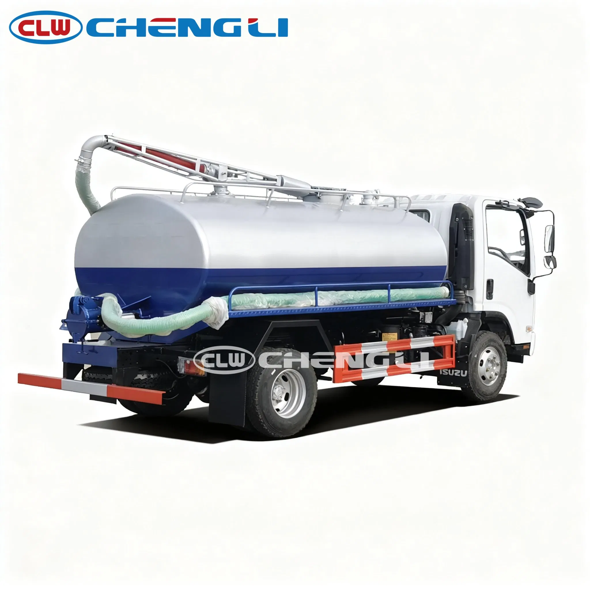 Strong Performance 1suzu 6cbm Tank 4X2 Vacuum Sewage Suction Truck with Automatic Water Level Sensor for Sale pictures & photos
